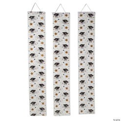 Clear Graduation Panel Hanging Decorations - 3Pk