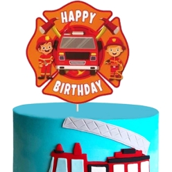 40% OFF: Firefighter Large Cake Topper