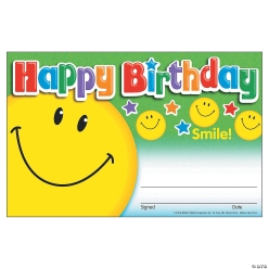 Happy Birthday Smile Awards - 30Pk