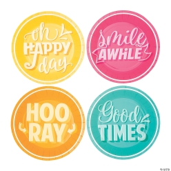 Happy Day Paper Dessert Plates-8Pk