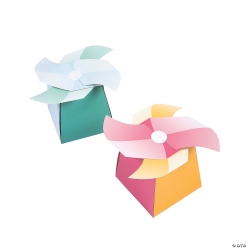 Happy Day Pinwheel Favour Boxes - 12Pk