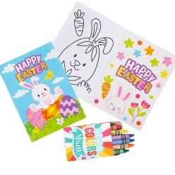 65% OFF: Easter Colouring Book w/Stickers & Crayons