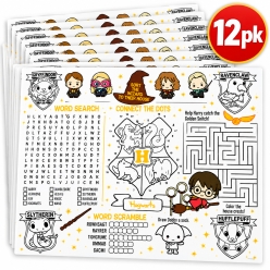 Harry Potter Activity Paper Placemats-12Pk