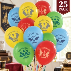 Harry Potter Houses of Hogwarts Latex Balloons-25Pk