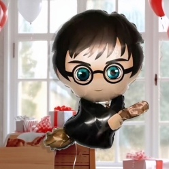 Harry Potter on Broomstick Supershape Foil Balloon