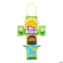 He's Risen Cross Craft Kit - 12Pk