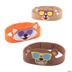Camp Woodland Animal Headband Craft Kit-12Pk