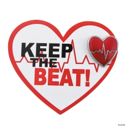 Heart Disease Awareness Pins on Card - 12Pk