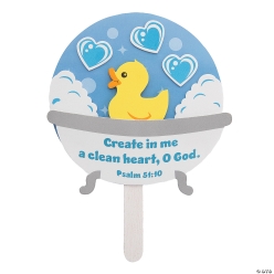 Religious Create in Me a Clean Heart Foam Craft Kit-12Pk