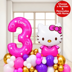 *Hello Kitty 6 Ft Airfill Personalized Balloon Column