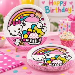 Hello Kitty Dessert Plates - 8 PK