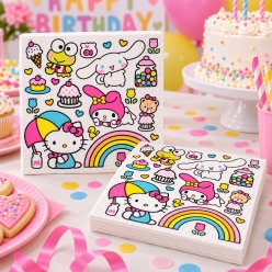 Hello Kitty Lunch Napkins - 16 PK