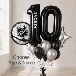 Hockey Any Age PERSONALIZED Balloon Bouquet