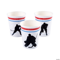 Hockey Party Cups - 8Pk