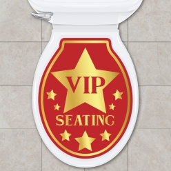 *VIP Seating Toilet Lid Decoration