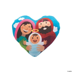 BULK Holy Family Heart-Shaped Plush -50Pk