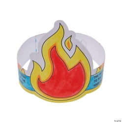 Great North VBS Colour Your Own Holy Spirit Crowns Craft Kit-12P