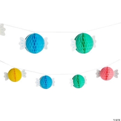 Candy World Party Honeycomb Garland 7 Foot