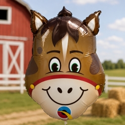 Cute Horse 35cm Airfill Foil Balloon