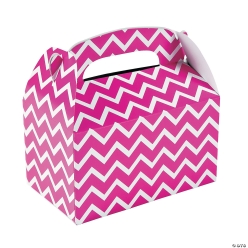 Hot Pink Chevron Loot Boxes - 12 Pk