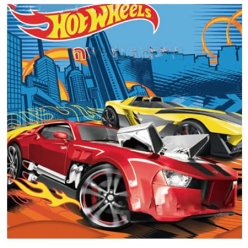 Hot Wheels Lunch Napkins - 10 Pack