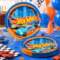 Hot Wheels Birthday Dinner Plates - 8 Pk