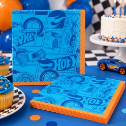 Hot Wheels Dinner Napkins - 16 PK