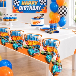 Hot Wheels Birthday Printed Plastic Table Cover