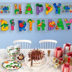 Hungry Caterpillar Jumbo 9 Foot Die Cut Birthday Banner