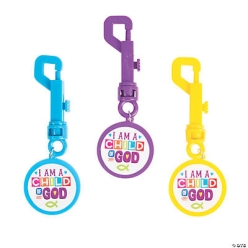 I Am a Child of God Backpack Keychains-12Pk