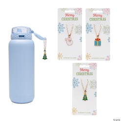 Once Upon a Snowfall Christmas Water Bottle Charms-12Pk