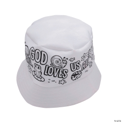 Zoom In VBS Colour Your Own Bucket Hats-12Pk