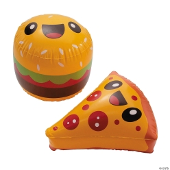 Inflatable Hamburger & Pizza Characters-12Pk