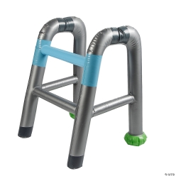 Plastic Metal-Style Design Inflatable Walker