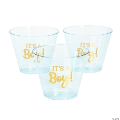 It's a Boy Plastic Disposable Cups-24Pk