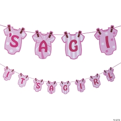 It's a Girl Baby Shower 7 Foot Garland