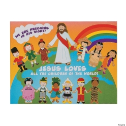 Jesus and the Children Sticker Scenes-12Pk