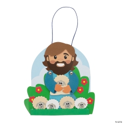 Religious The Good Shepherd Jesus Interactive Craft Kit-12Pk