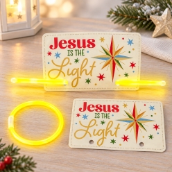 Jesus Is the Light Glow Bracelet with Card