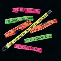 Neon Jesus Loves Me Friendship Bracelets - 12 Pack