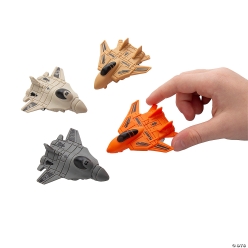 Pull Back Plastic Fighter Jet Plane Toys-12Pk