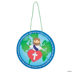 John 3:16 Globe Craft Kit - 12Pk