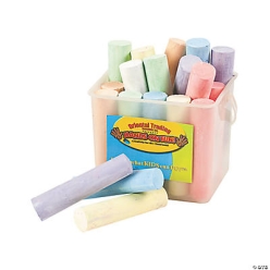 Jumbo Sidewalk Chalk - 20 Pc