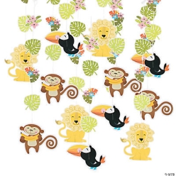 Jungle Baby Shower Hanging Decor - 12Pk