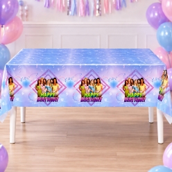 KATSEYE Birthday Printed Plastic Table Cover