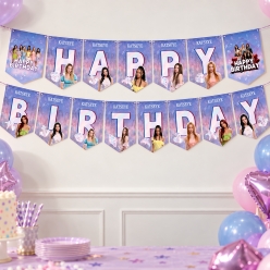 KATSEYE 9 Foot Happy Birthday Banner