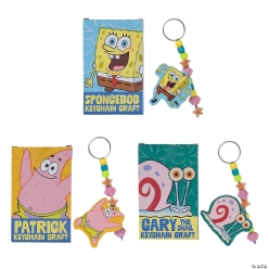 SpongeBob SquarePants DIY Keychain Charms Craft Kit-12Pk