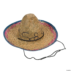 Kids Woven Straw Sombreros - 12Pk