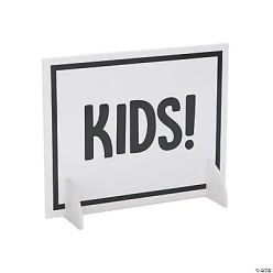 Kids Activity Table Sign
