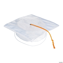 Graduation - Child's White Mortarboard Hat